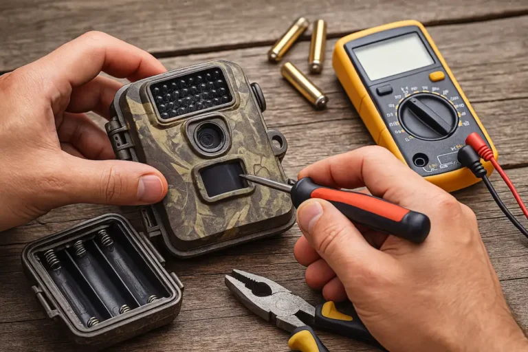 Bannière réparer une caméra de chasse