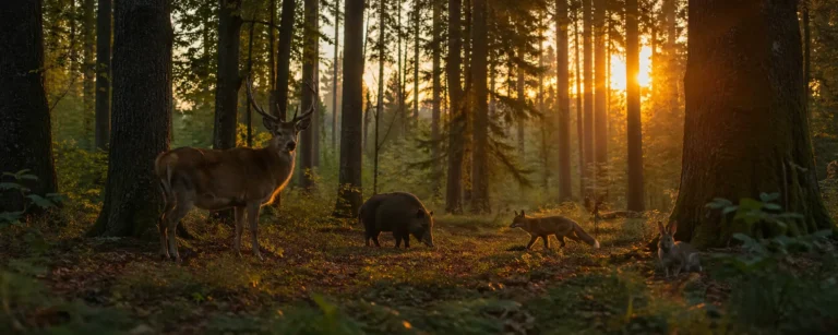 a quelle heure les animaux sortent le plus en foret